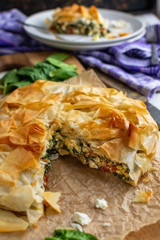 Spinach and Feta Phyllo Pie