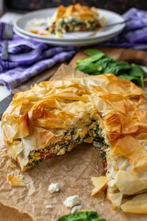 Spinach and Feta Phyllo Pie