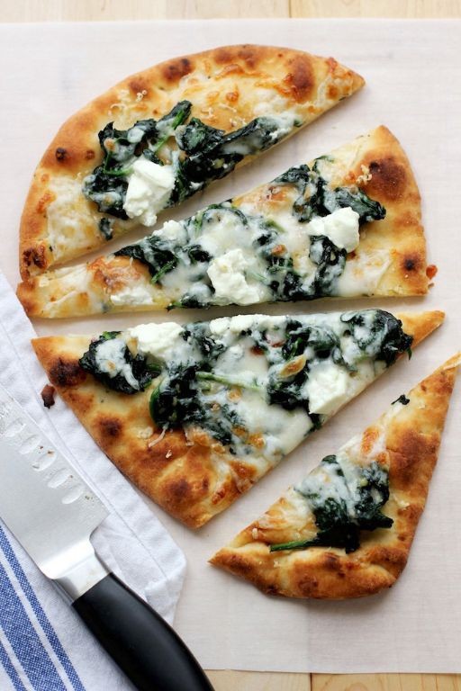 Spinach and Goat Cheese Pizza