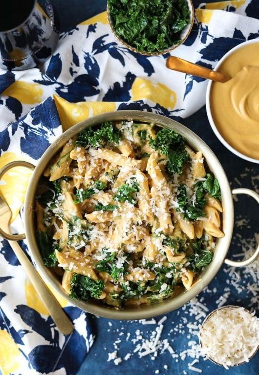 Spinach and Kale Butternut Squash Pasta Sauce