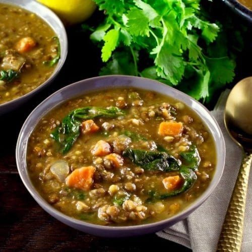 Spinach and Lentil Soup