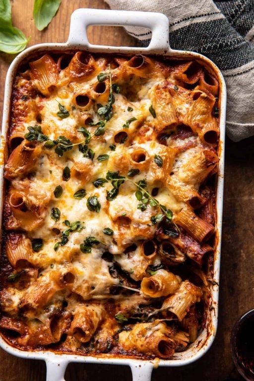 Spinach and Sun-Dried Tomato Pasta Bake