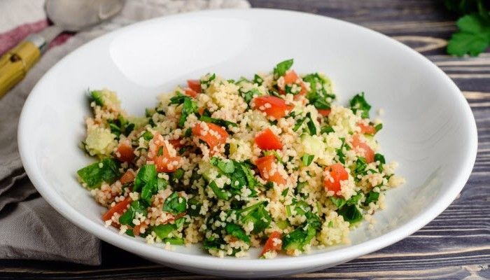 Spinach and Tomato Couscous Pilaf