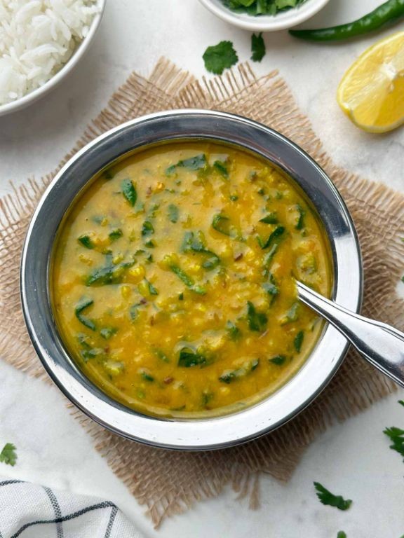 Spinach and Toor Dal