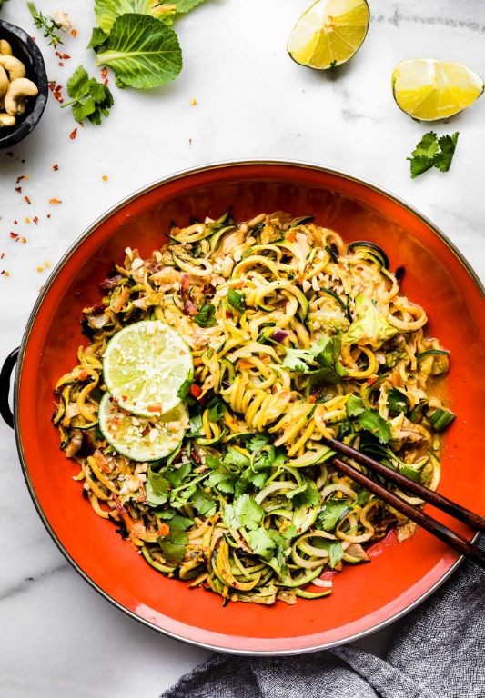 Spiralized Zucchini and Potato Stir-Fry