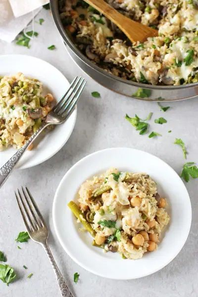 Spring Vegetable and Rice Easter Casserole