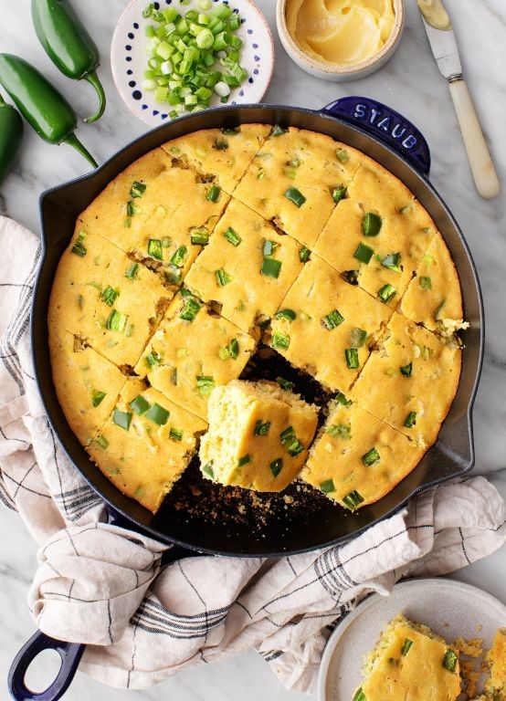 Sprouted Cornbread with Jalapeños