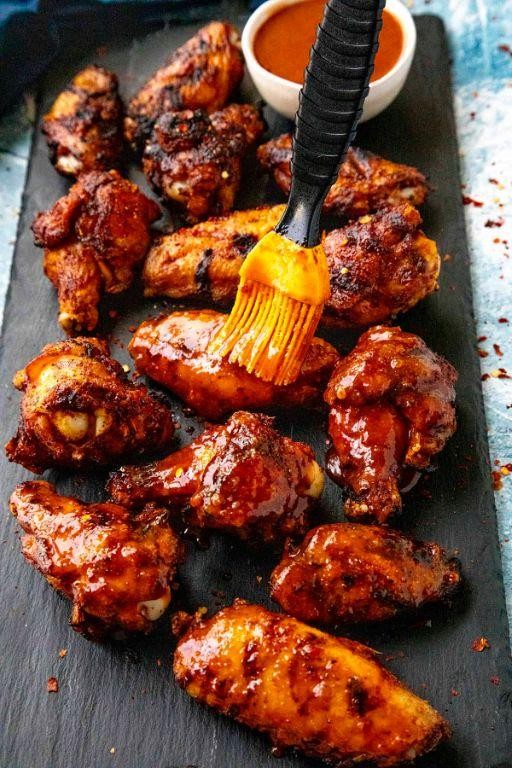 Sriracha Honey Glazed Chicken Wings