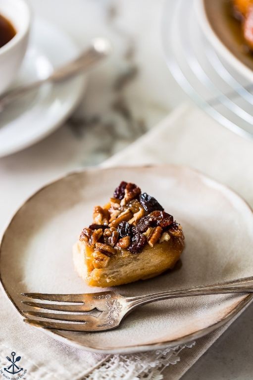 Sticky Raisin and Pecan Cake