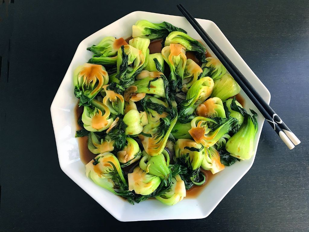 Stir-Fried Bok Choy with Black Vinegar