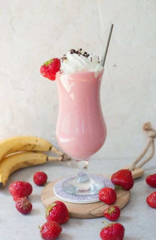 Strawberry Banana Milkshake