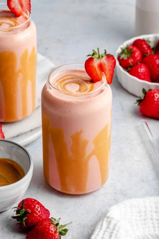 Strawberry Banana Peanut Butter Smoothie