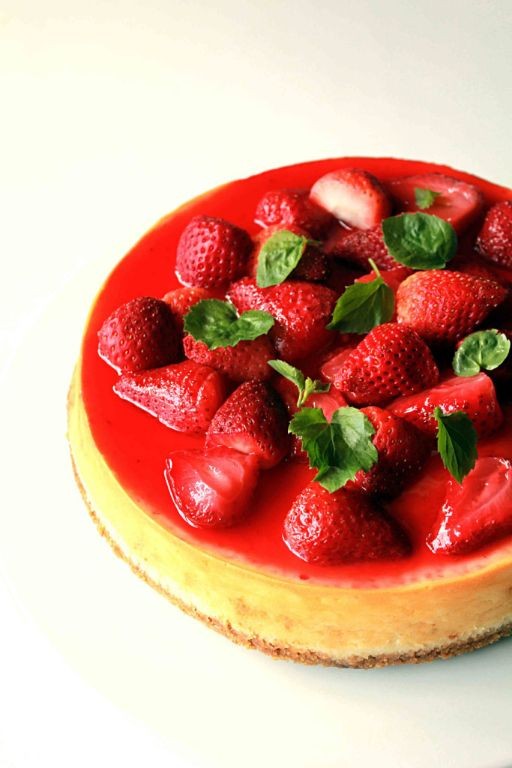Strawberry Basil Cheesecake Topping