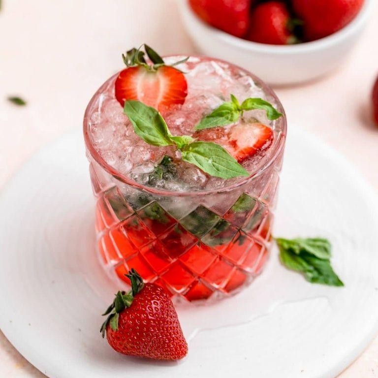 Strawberry Basil Mojito