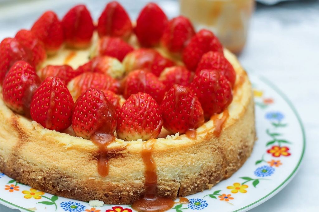Strawberry Caramel Cheesecake Topping