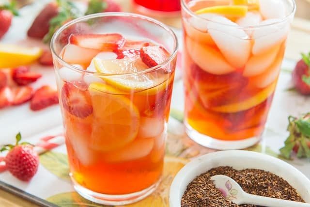 Strawberry Cinnamon Iced Tea