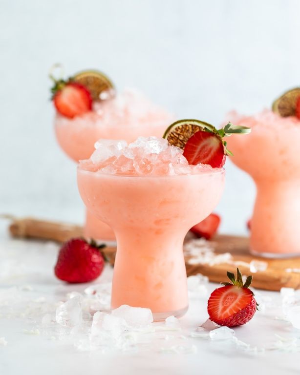 Strawberry Coconut Rum Punch