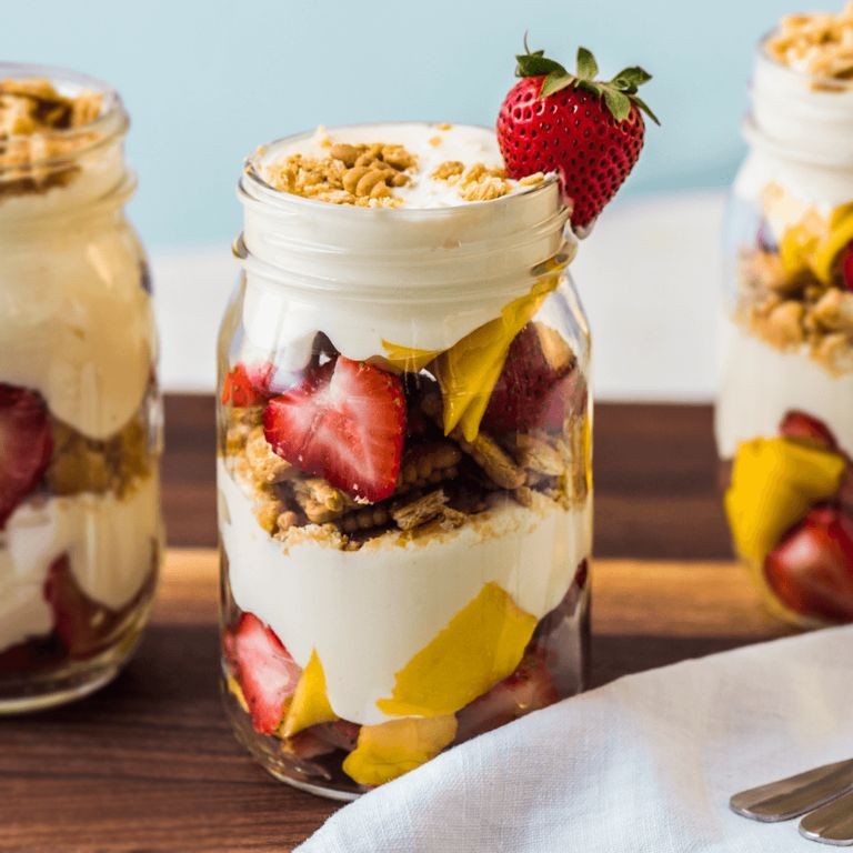Strawberry Mango Tropical Parfait
