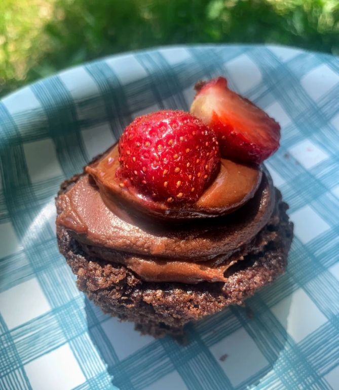 Strawberry Mocha Cupcakes with Coffee Infused Frosting