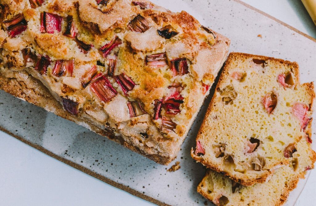 Strawberry Rhubarb Quick Bread