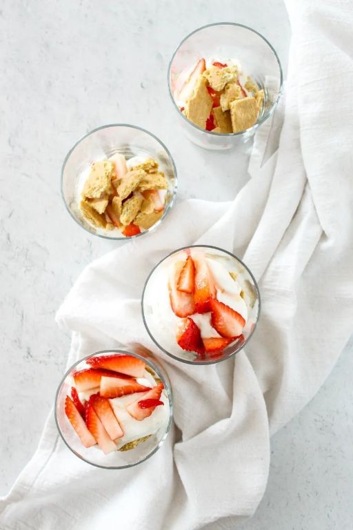 Strawberry Ricotta Parfait with Lemon Zest