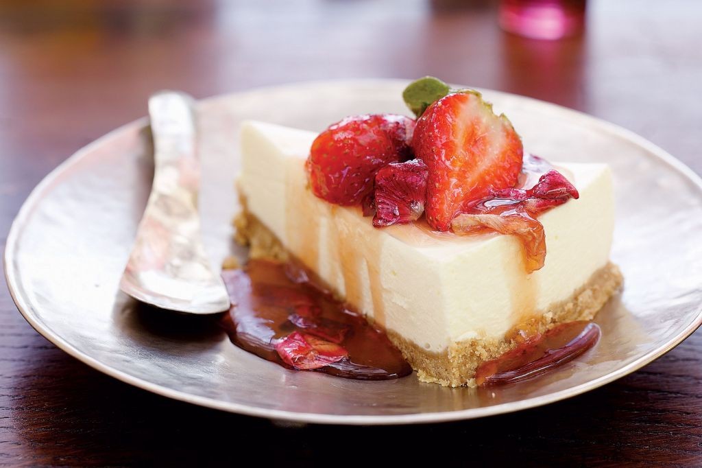 Strawberry Rosewater Cheesecake Topping