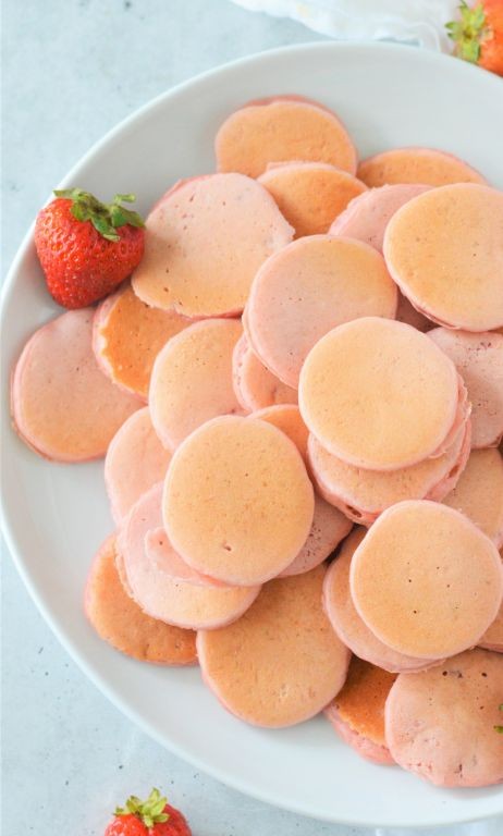 Strawberry Shortcake Bisquick Pancakes