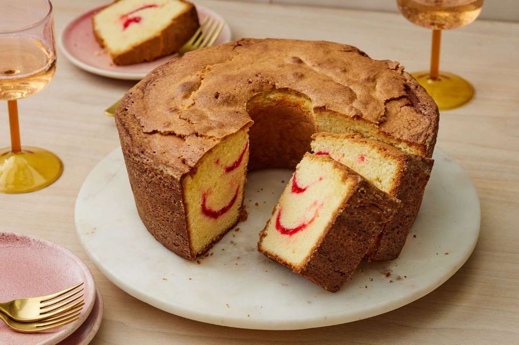 Strawberry Swirl Pound Cake