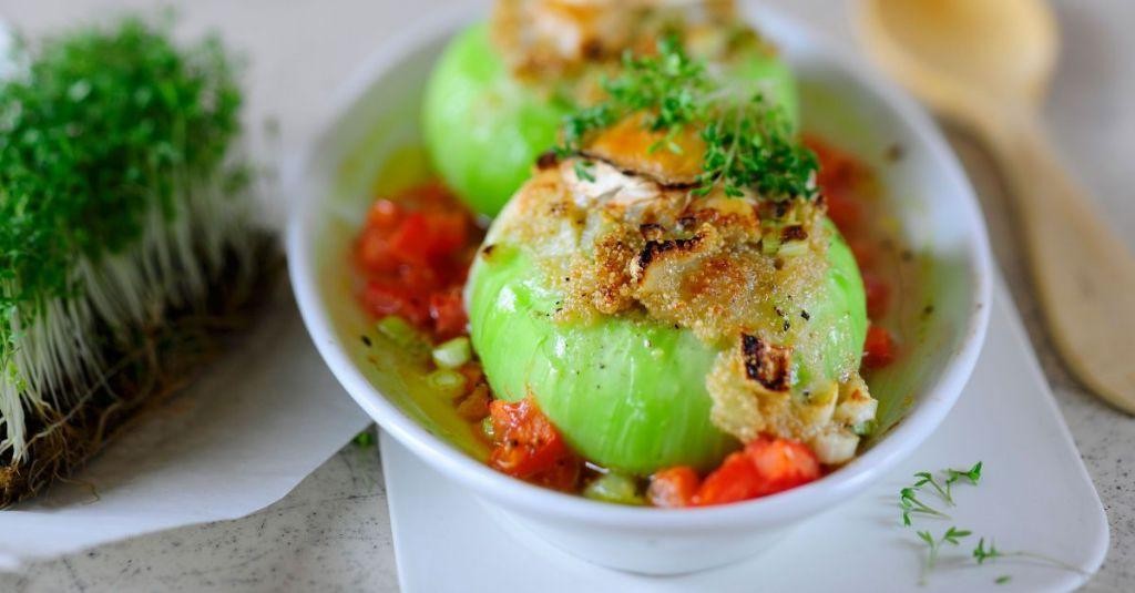 Stuffed Amaranth Leaves Rolls with Cheese