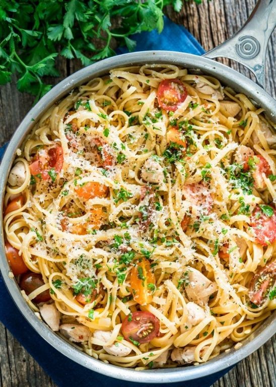 Sun-Dried Tomato Chicken Scampi