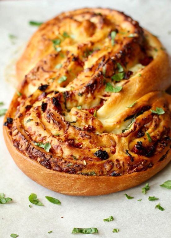 Sun-Dried Tomato and Basil Braided Loaf