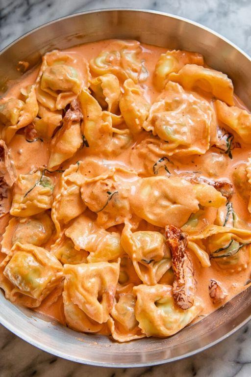 Sun-Dried Tomato and Mushroom Tortellini