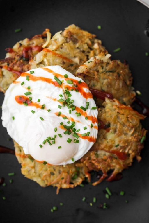 Sunchoke Hash with Poached Eggs