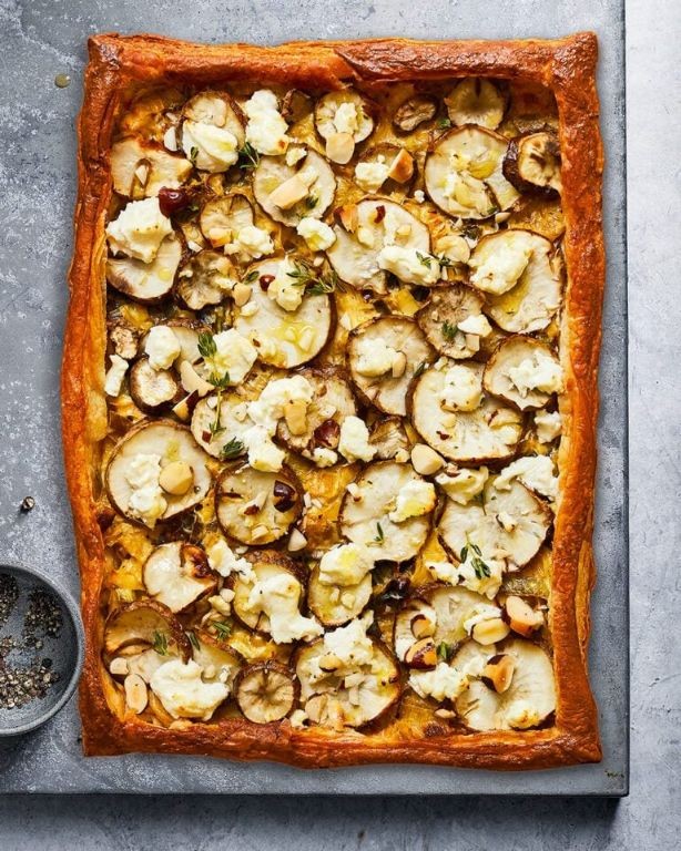 Sunchoke and Goat Cheese Tartlets