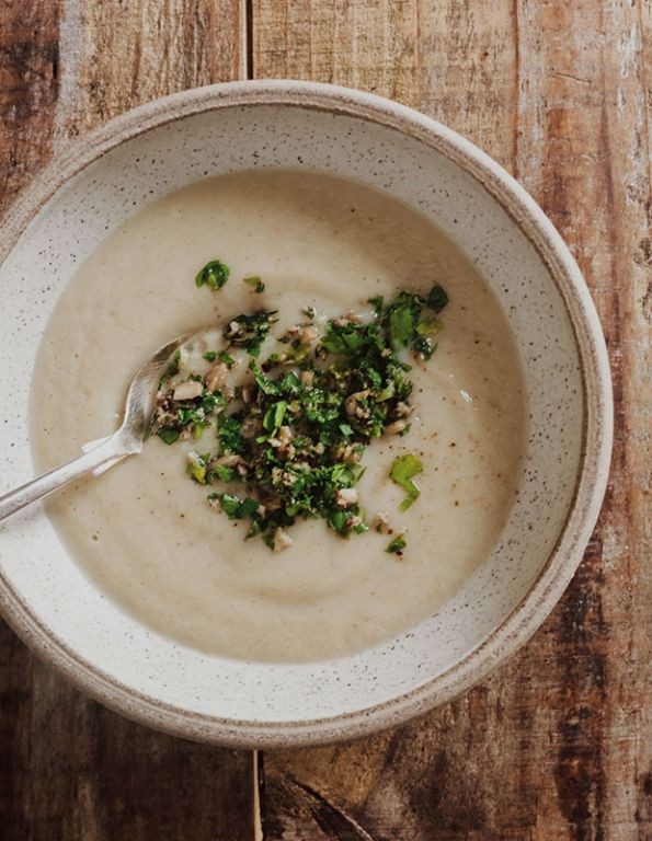 Sunchoke and Leek Soup
