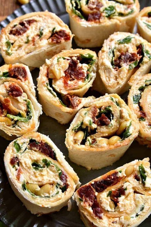 Sundried Tomato and Goat Cheese Pinwheel Sandwiches