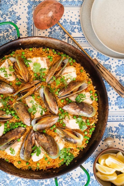 Sustainable Seafood Paella