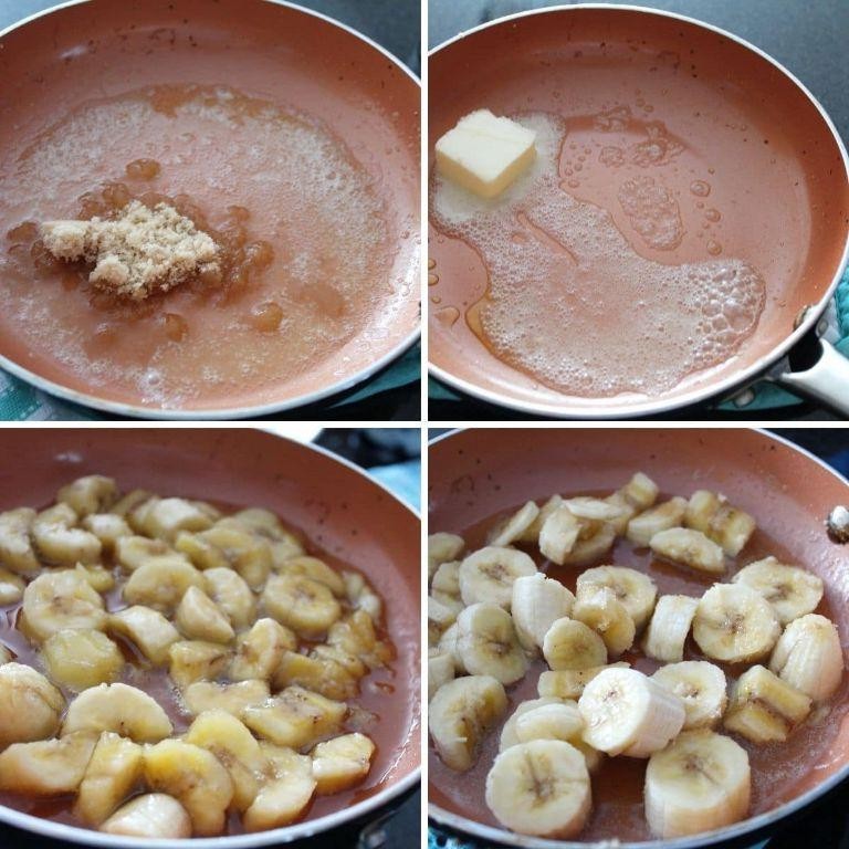 Swedish Pancakes with Caramelized Bananas
