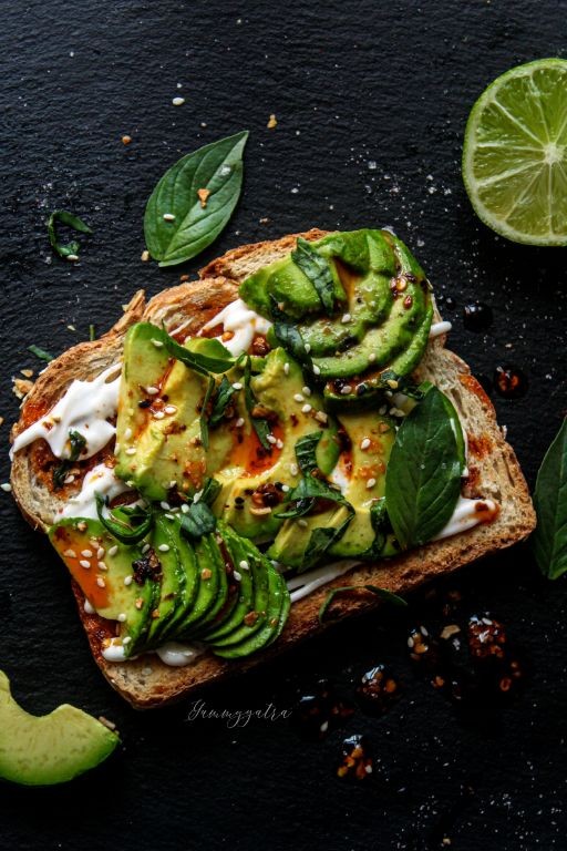 Sweet Basil and Avocado Toast