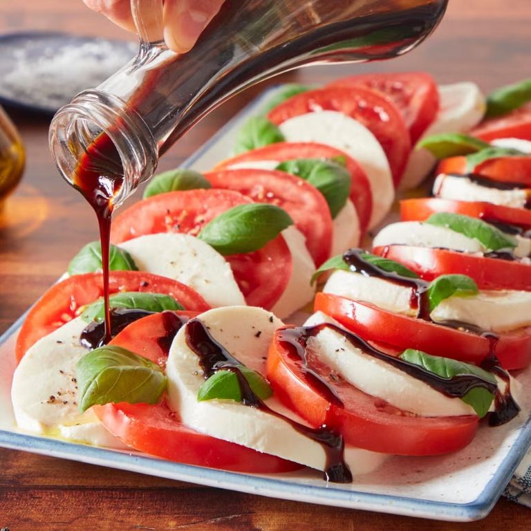 Sweet Basil and Mozzarella Caprese Salad