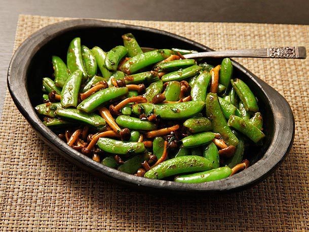 Sweet Pea and Mushroom Stir-Fry