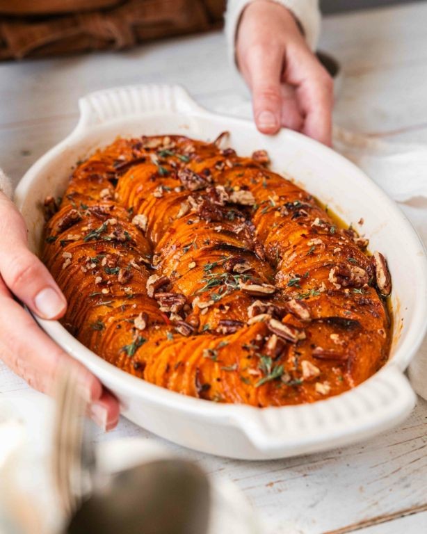 Sweet Potato Casserole with Honey and Thyme