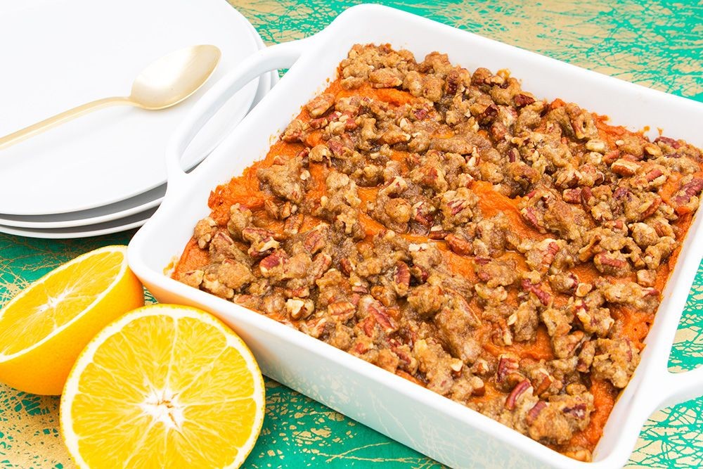 Sweet Potato Casserole with Orange Zest