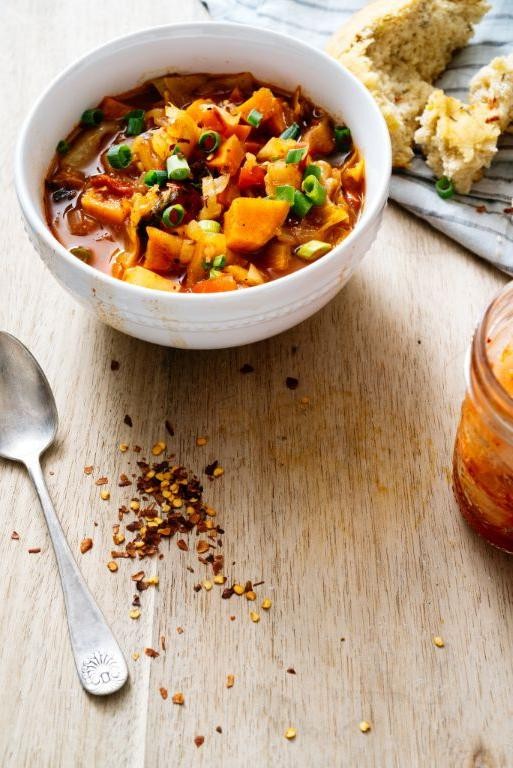 Sweet Potato Kimchi Stew