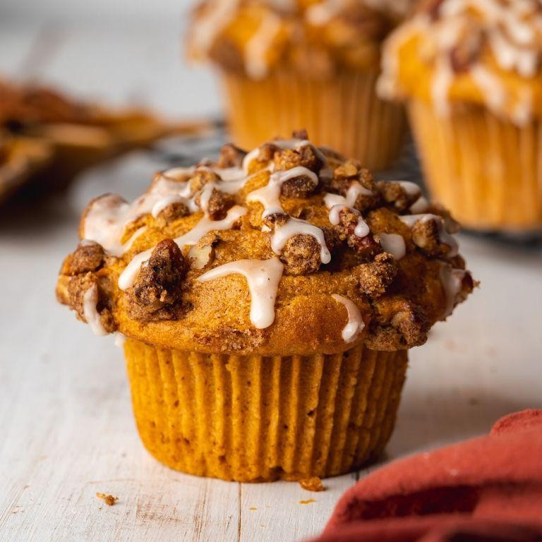 Sweet Potato Pecan Vegan Muffins