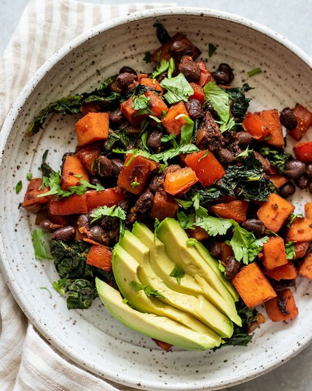 Sweet Potato and Black Bean Breakfast Hash