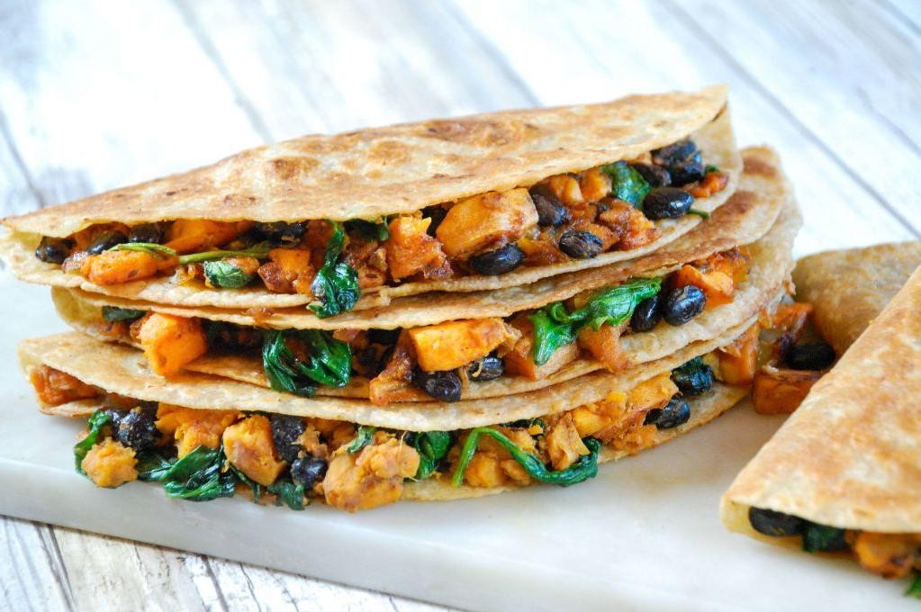 Sweet Potato and Black Bean Quesadilla