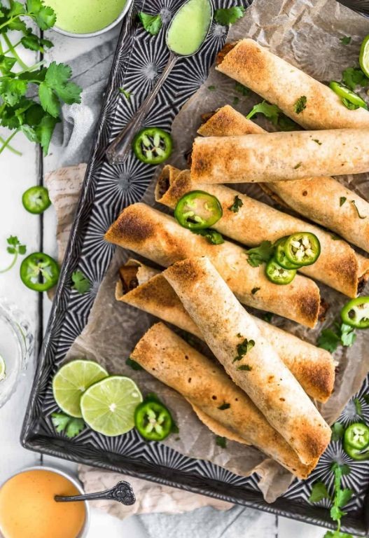 Sweet Potato and Black Bean Taquitos