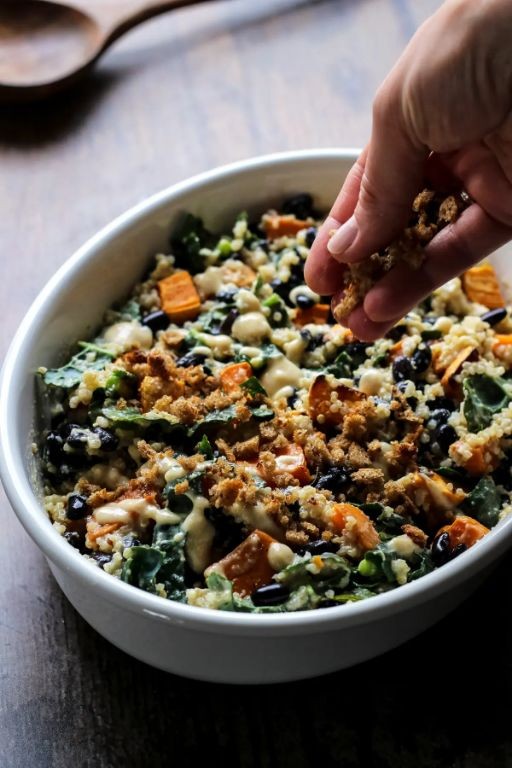 Sweet Potato and Kale Quinoa Casserole