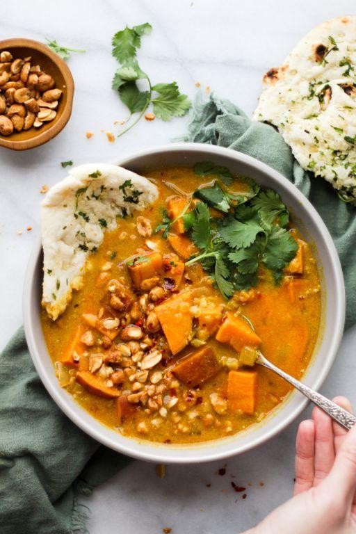 Sweet Potato and Lentil Protein-Packed Soup